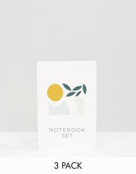 Набор из 3 блокнотов с геометрическими фигурами - Мульти Gifts