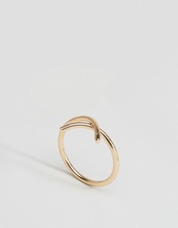 Двойное кольцо ASOS - Золотой