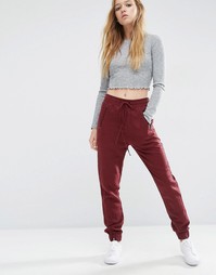 ASOS Woven Casual Trousers with Zip Pockets - Темно-бордовый