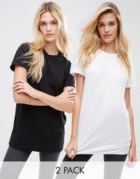 2 удлиненные футболки ASOS The Ultimate Easy - Скидка 10%