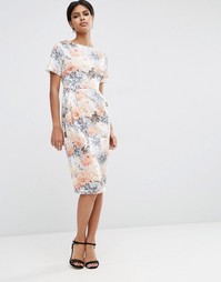 Платье с цветочным принтом ASOS - Мульти