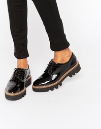 Лакированные туфли на массивной подошве ALDO - Черный лакированный
