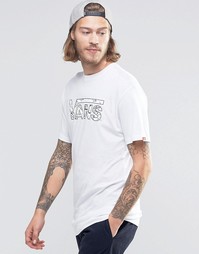 Белая футболка с логотипом Vans V002OGKF5 - Белый