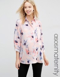 Oversize-блузка для беременных с цветочным принтом ASOS Maternity