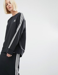 Свитшот с тремя полосками adidas Originals - Черный