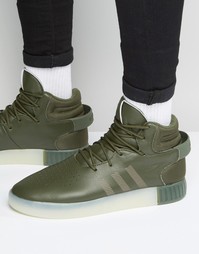 Зеленые кроссовки adidas Originals Tubular Invader S81795 - Зеленый