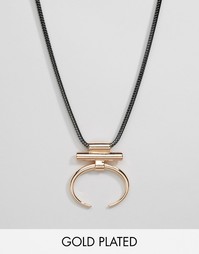Ожерелье с геометрической подвеской Pilgrim - Розовое золото
