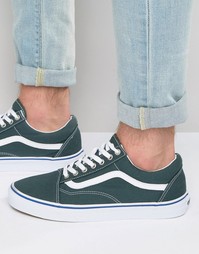 Vans Old Skool Canvas Trainers In Green V004OJJPT - Зеленый