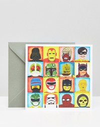 Поздравительная открытка Heroes and Villains Toasted - Мульти Gifts
