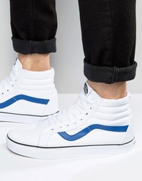 Белые парусиновые кроссовки Vans Sk8-Hi V004OKJUM - Белый