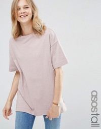 Oversize-топ прямого кроя ASOS TALL - Mink