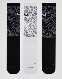Набор из 3 пар черных носков Nike SX5412-901 - Черный