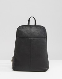 Кожаный рюкзак ASOS - Черный