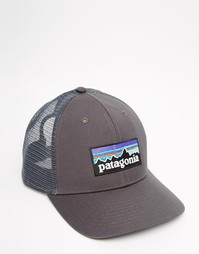 Кепка-бейсболка с логотипом Patagonia P6 - Серый