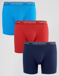 3 пары удлиненных боксеров-брифов Tommy Hilfiger - Мульти
