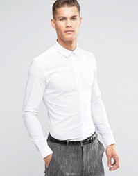 Белая супероблегающая рубашка ASOS - Белый