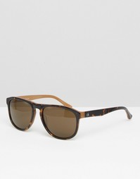 Солнцезащитные очки в D‑образной оправе Calvin Klein - Havana brown