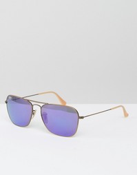 Квадратные солнцезащитные очки-авиаторы Ray-Ban - Золотой