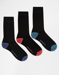 3 пары носков Savile Row - Черный
