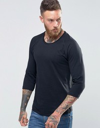Черная футболка с рукавами 3/4 Nudie Jeans - Черный
