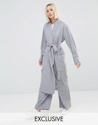 Комбинируемый тренч в стиле casual House Of Sunny Luxe - Серый