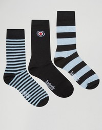 Набор из 3 пар носков Lambretta Socks - Черный