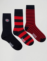 Набор из 3 пар носков Lambretta Socks - Темно-синий