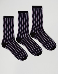 Набор из 3 пар носков Lambretta Socks - Черный