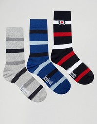 Набор из 3 пар носков Lambretta Socks - Темно-синий