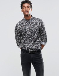 Рубашка зауженного кроя с принтом Paul Smith - Черный