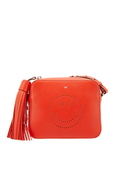 Кожаная сумка Smiley Anya Hindmarch