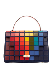 Кожаная сумка Bathurst Satchel Giant Pixels Anya Hindmarch