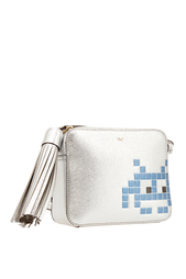 Кожаная сумка Space Invader Anya Hindmarch