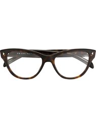 очки в оправе "кошачий глаз" Prada Eyewear