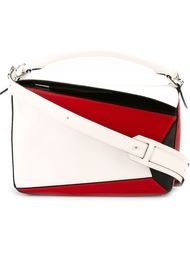 сумка на плечо с контрастными панелями Loewe