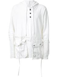 толстовка на молнии с капюшоном  Greg Lauren