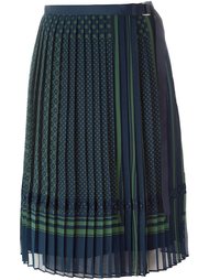 плиссированная юбка миди Sacai