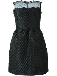 приталенное платье с прозрачной панелью Red Valentino