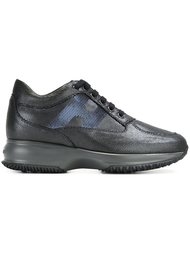 кроссовки с панельным дизайном Hogan