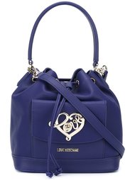 сумка на плечо с украшением в форме сердца Love Moschino