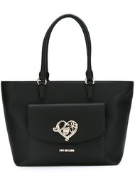 сумка-тоут с украшением в виде сердца Love Moschino