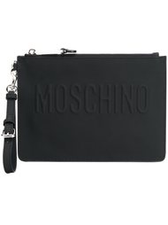 клатч с логотипом  Moschino