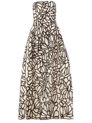 sequin embellished strapless dress Oscar de la Renta