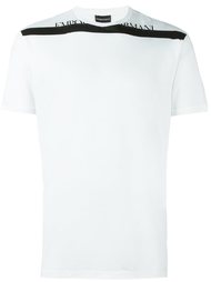 футболка с контрастной полоской  Emporio Armani