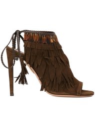 босоножки с бахромой Aquazzura