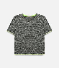 tweed short sleeve sweater Christopher Kane