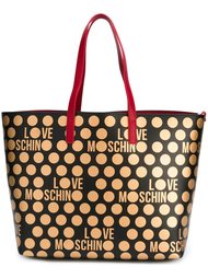 сумка-тоут в горох Love Moschino