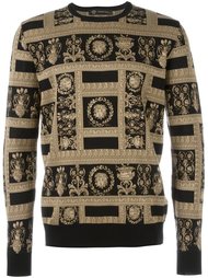 свитер с узором  Versace