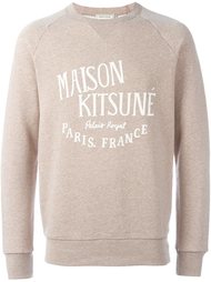 толстовка с принтом логотипа Maison Kitsuné