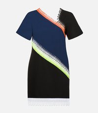 платье с короткими рукавами и отделкой Christopher Kane